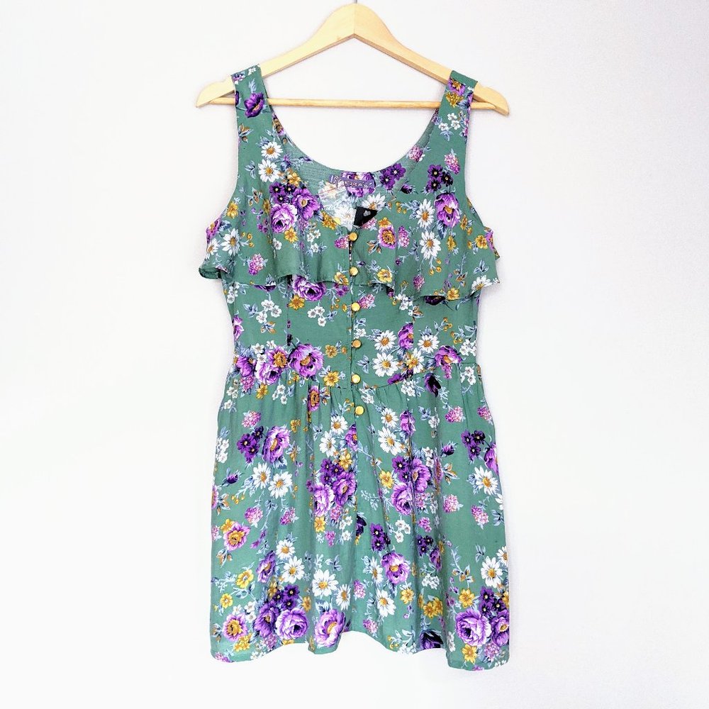 NWT Sakura Floral Rayon Mini Sundress